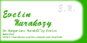 evelin murakozy business card